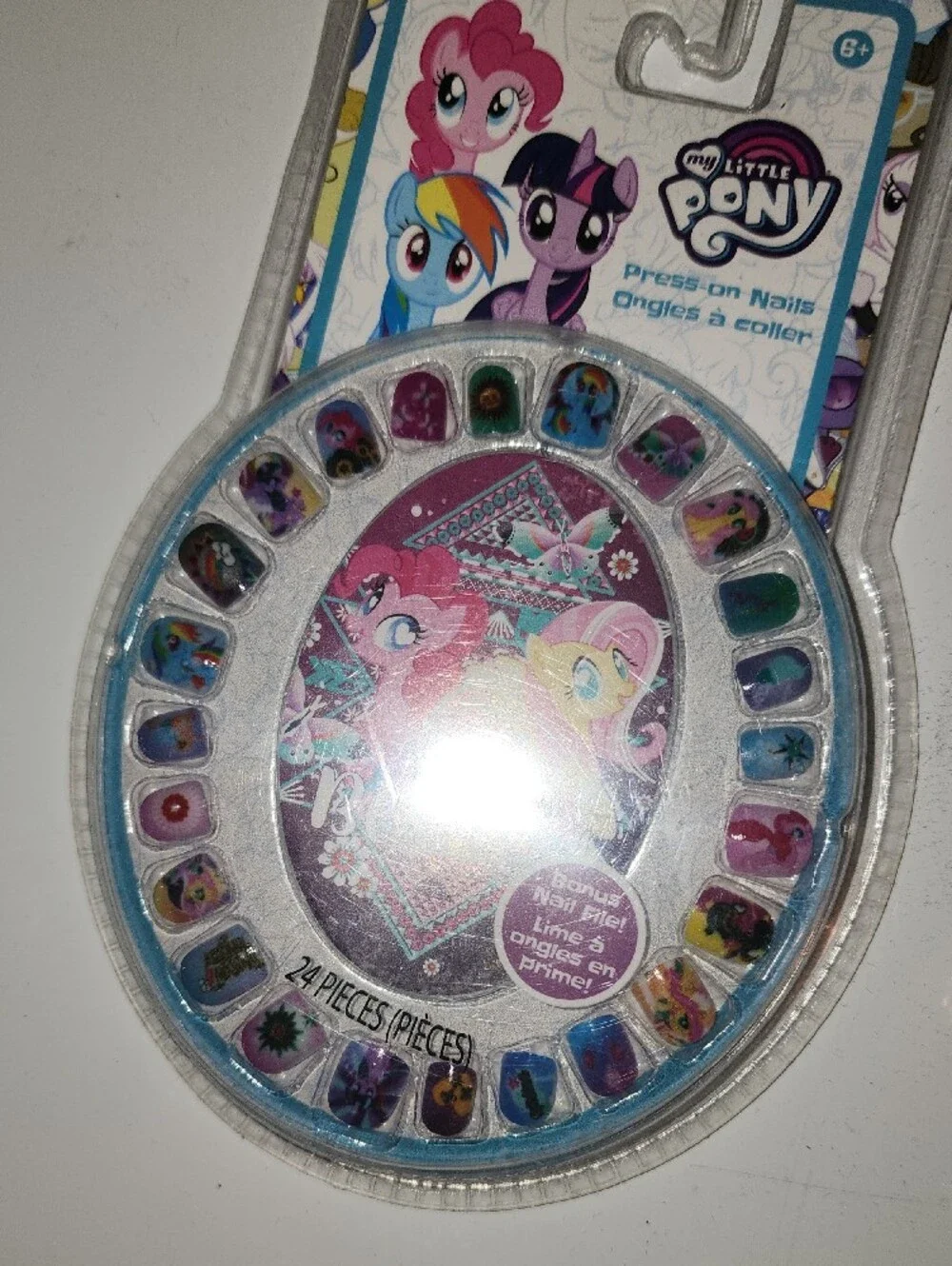 My Little Pony Press-On Nails - Pink, Purple, Blue, Yellow